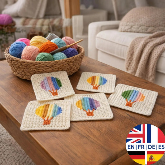 Cutesie Colorful Hot Air Balloon Crochet Pattern