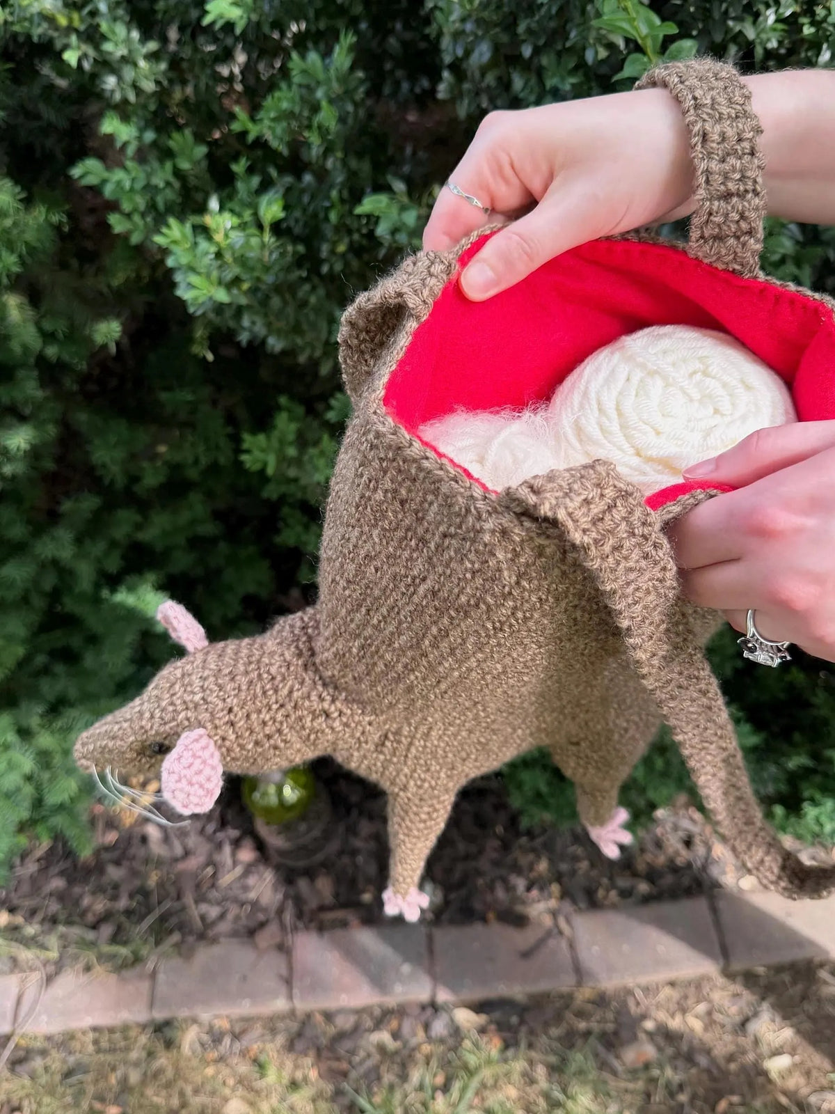 Whimsical Rodent Carryall Crochet Pattern