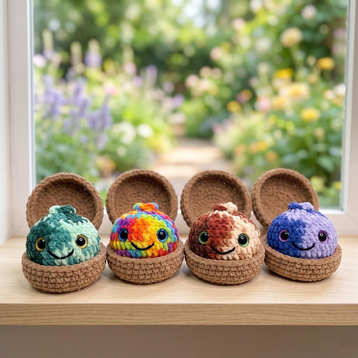 Cute Dumpling Steamer Plushie Crochet Pattern