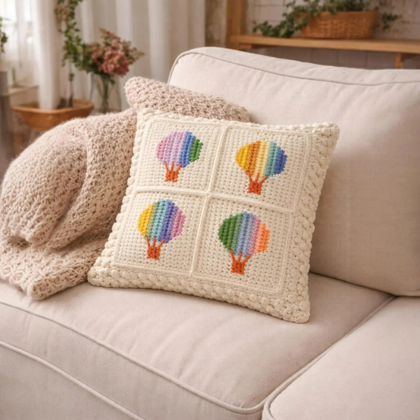 Cutesie Colorful Hot Air Balloon Crochet Pattern
