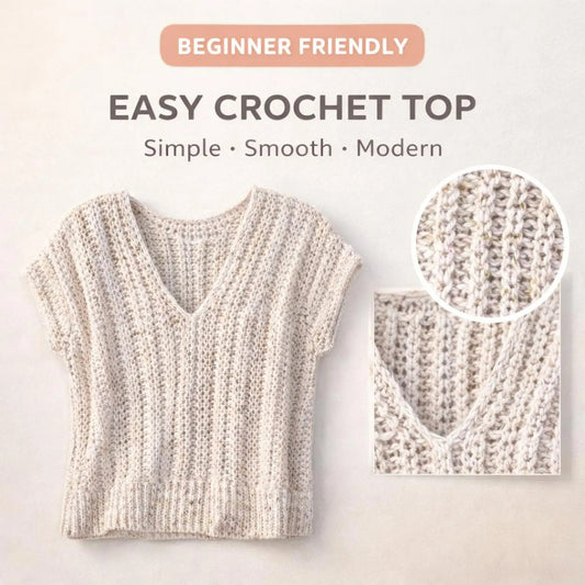 Relaxed Modern Summer Top Crochet Pattern