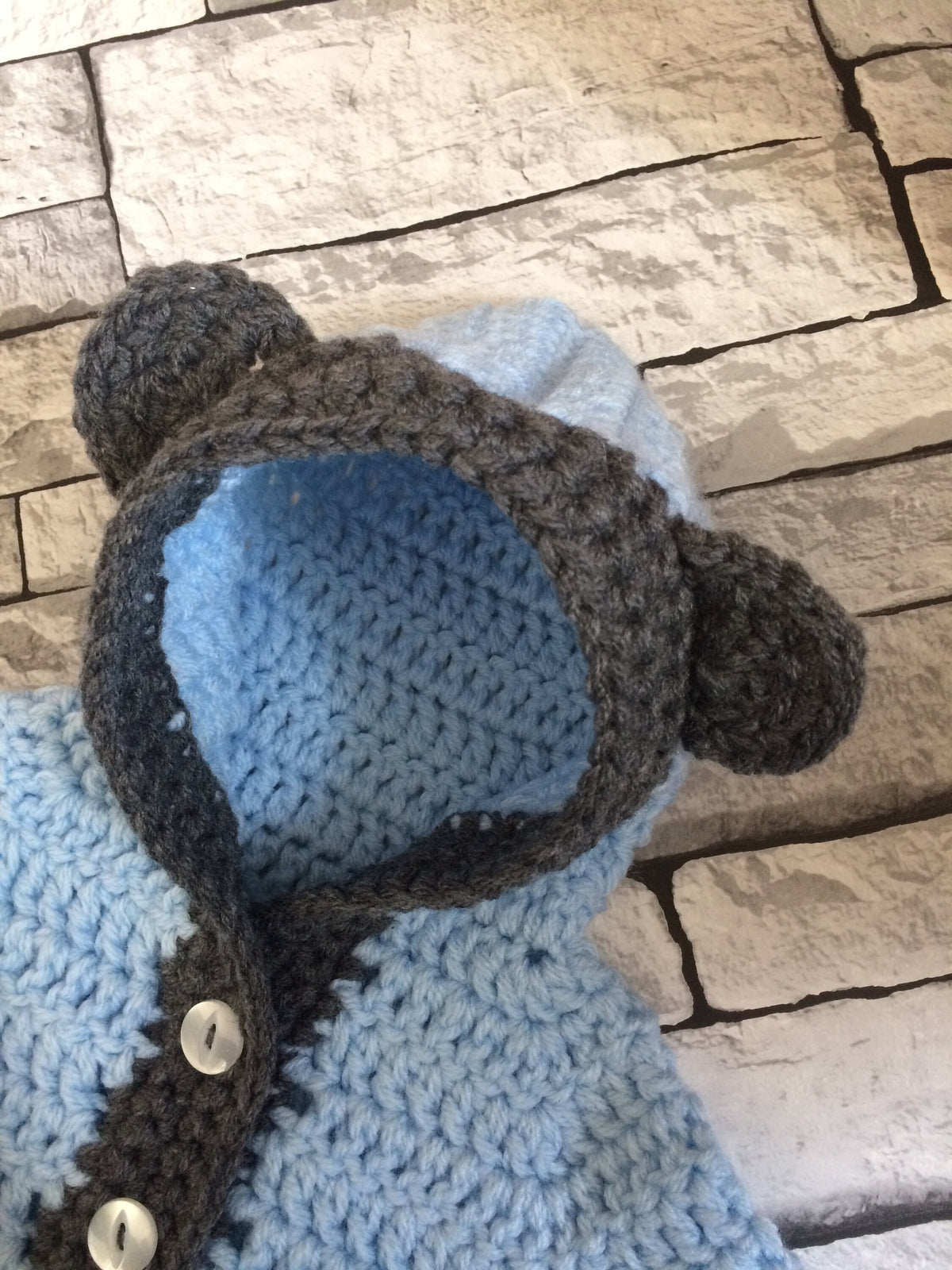 Cuddly Bear Hooded Jacket Crochet Pattern