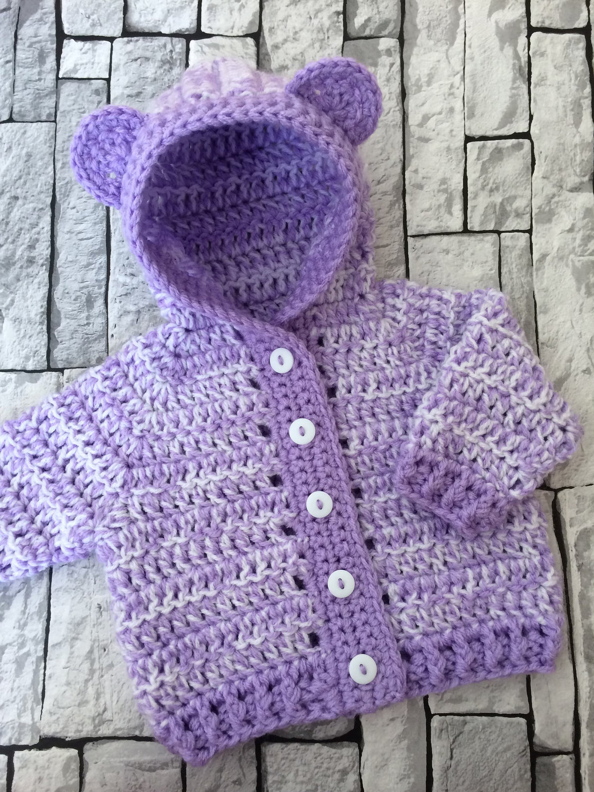 Cuddly Bear Hooded Jacket Crochet Pattern