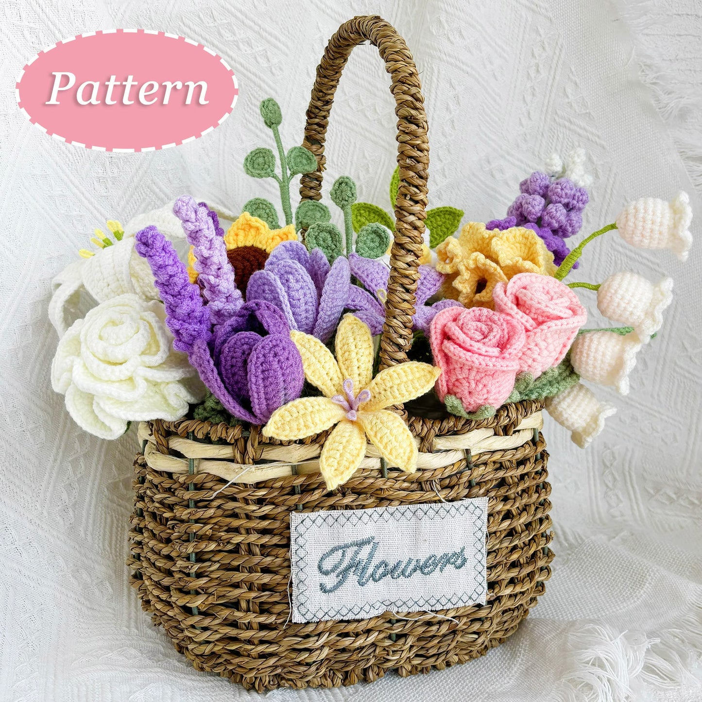 Garden in a Basket Decor Crochet Pattern