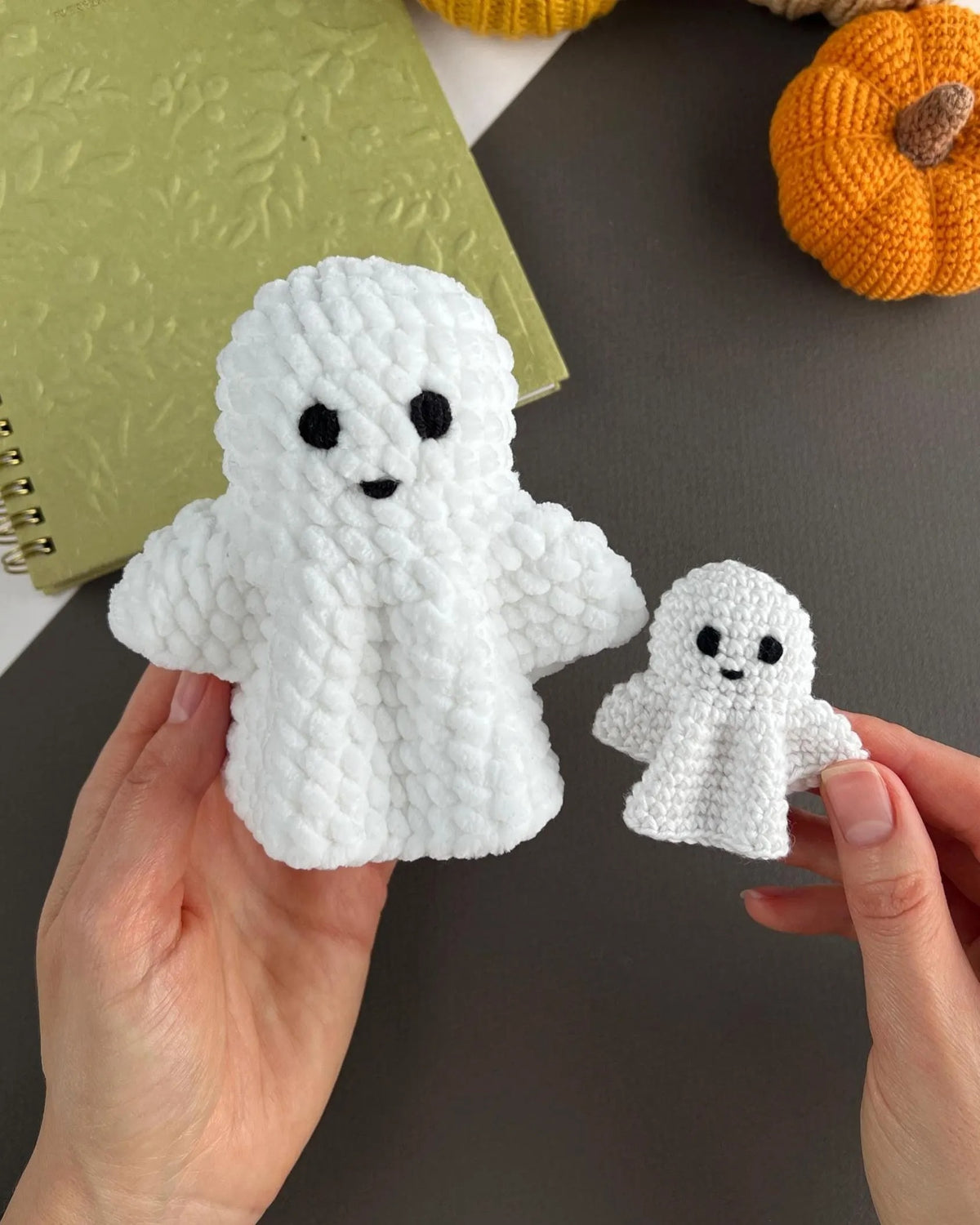 Spooky Halloween Ghost Keychain Crochet Pattern