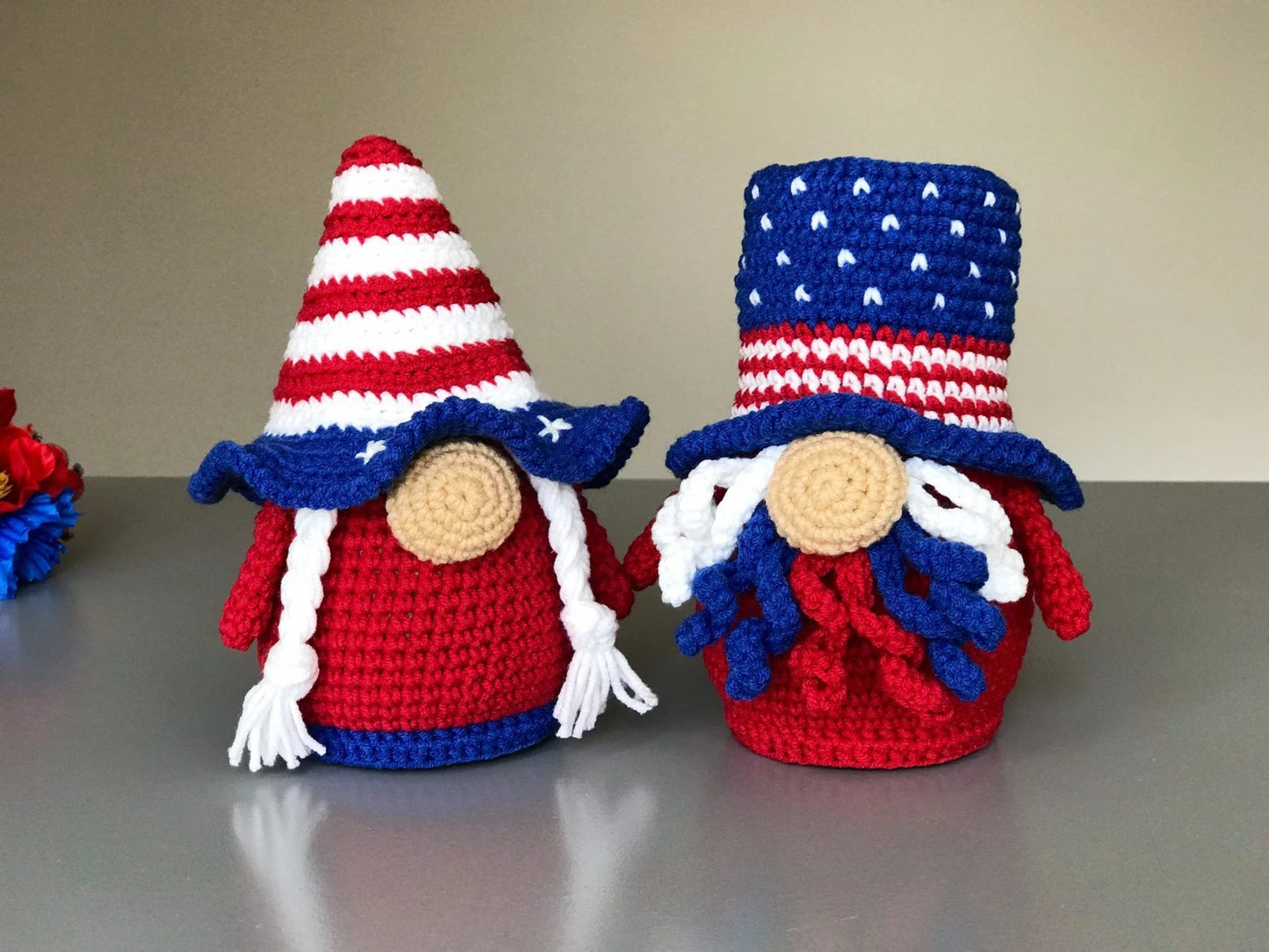 American Celebration Gnome Display Crochet Pattern