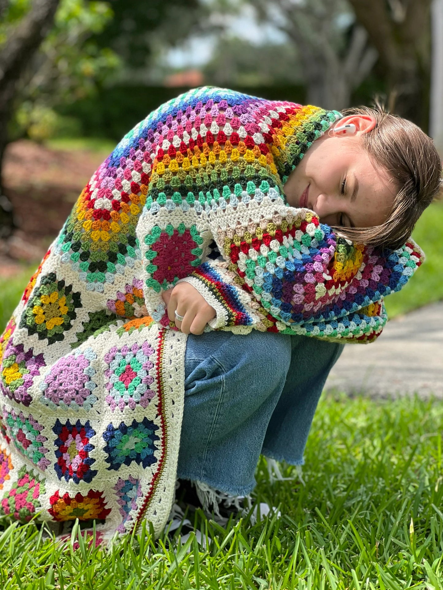 Heritage Blockwork Longline Cardigan Crochet Pattern