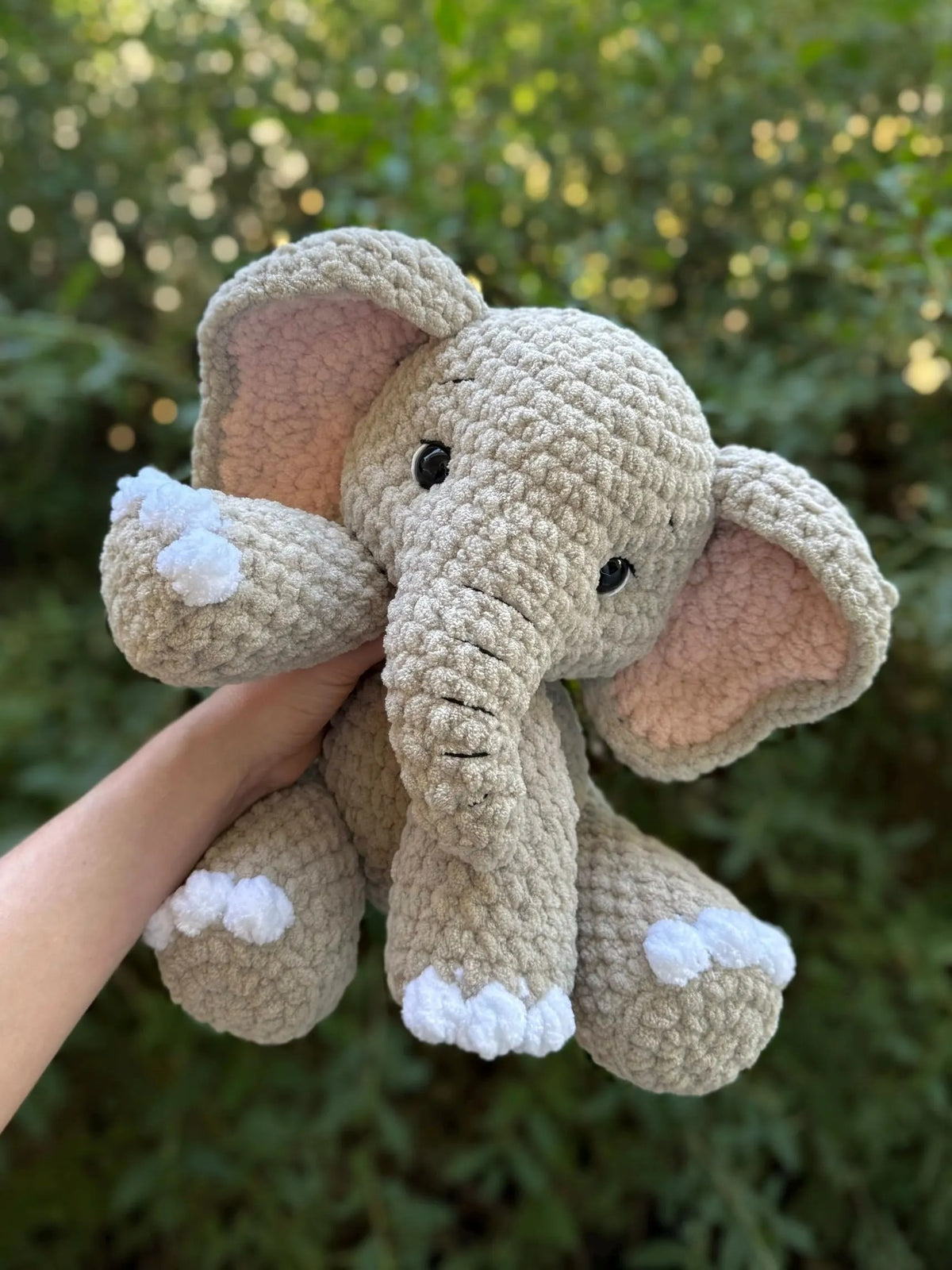 Gentle Safari Elephant Amigurumi Crochet Pattern