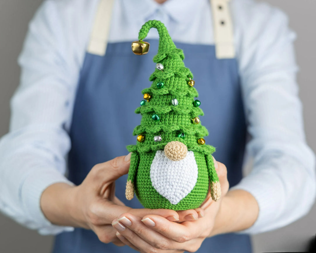 Merry Tree Topper Gnome Crochet Pattern