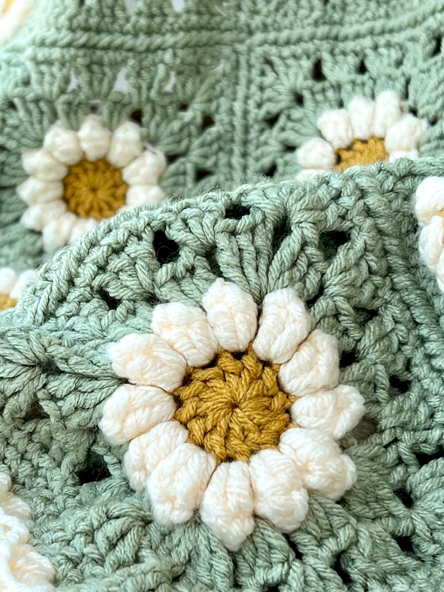 Daisy Meadow Blanket Crochet Pattern
