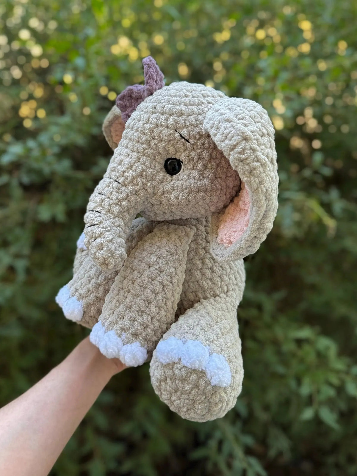 Gentle Safari Elephant Amigurumi Crochet Pattern