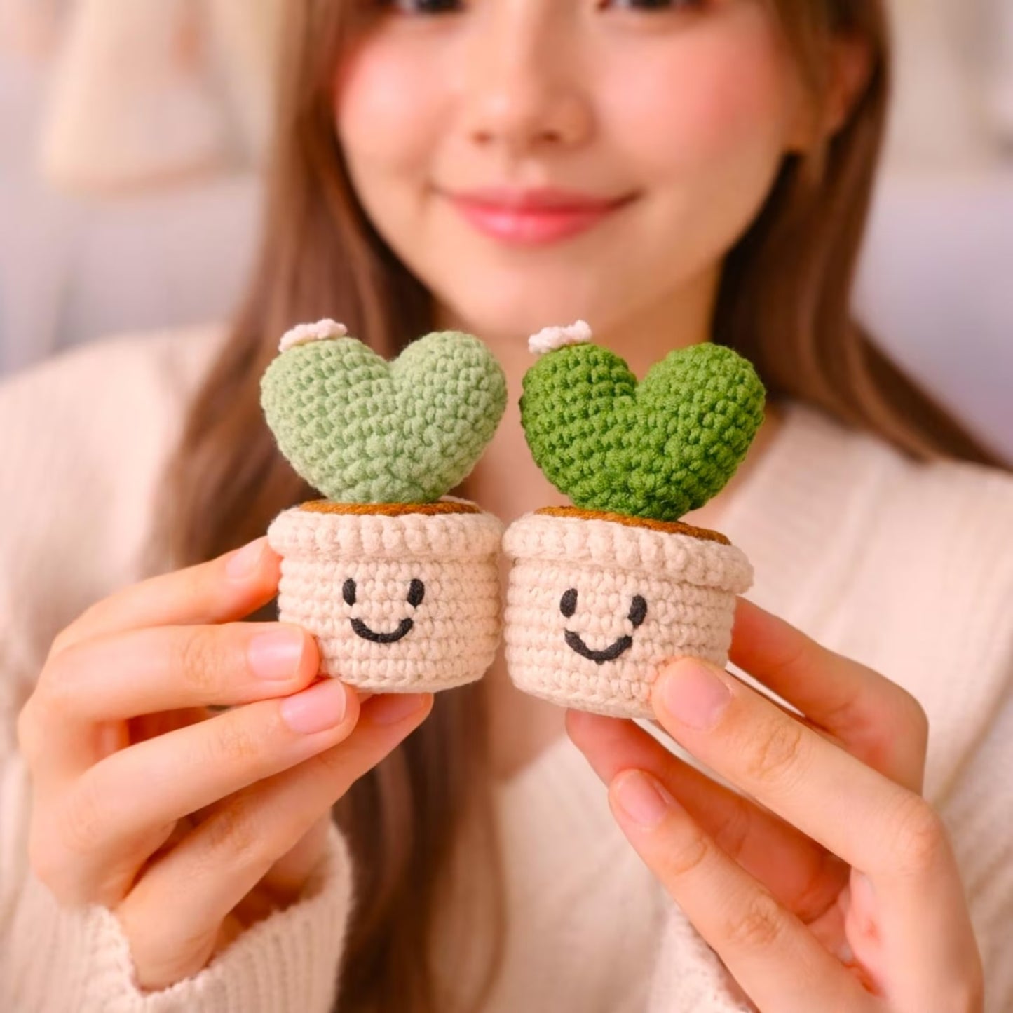 Cutesie Colorful Heartpots Crochet Pattern