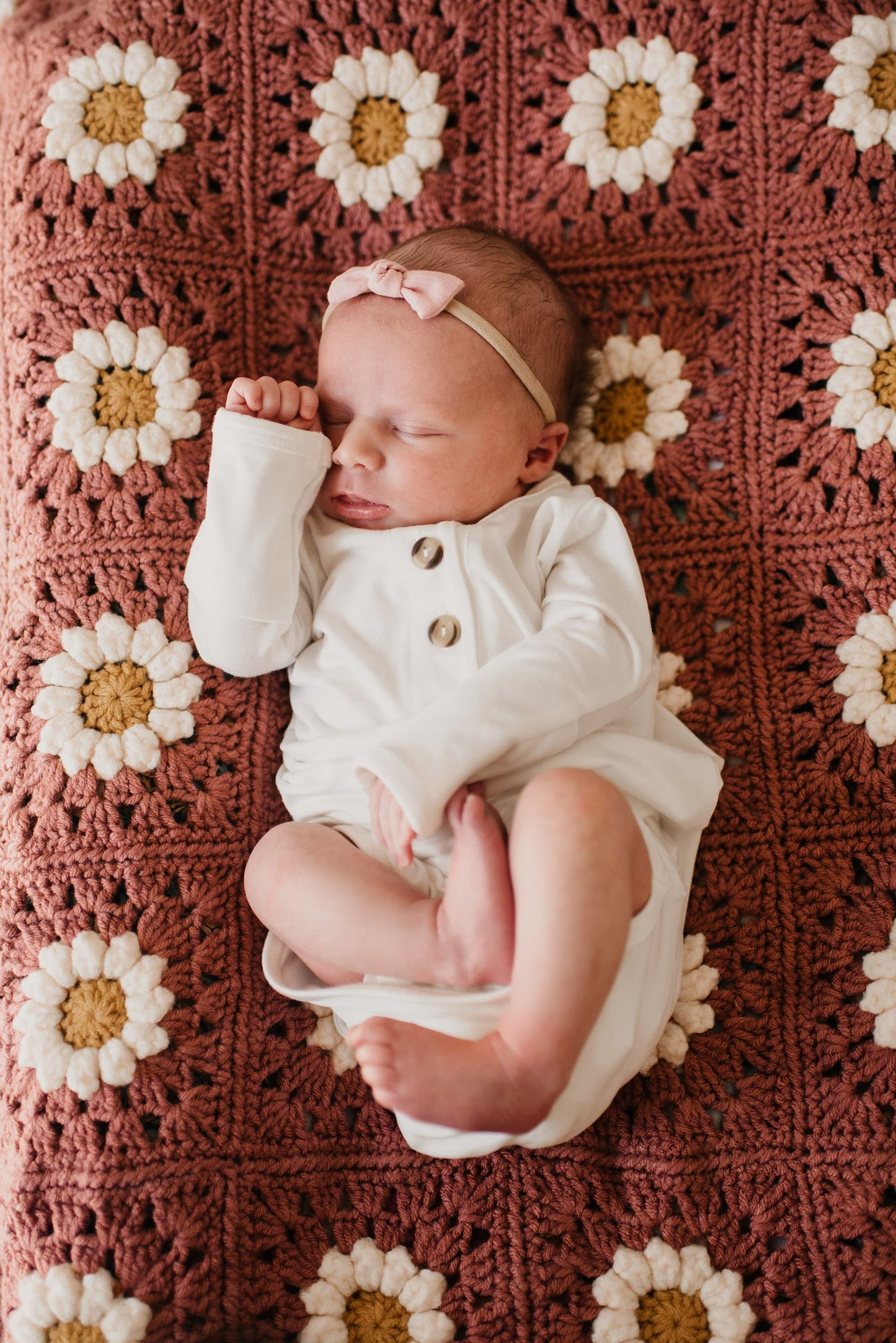 Daisy Meadow Blanket Crochet Pattern