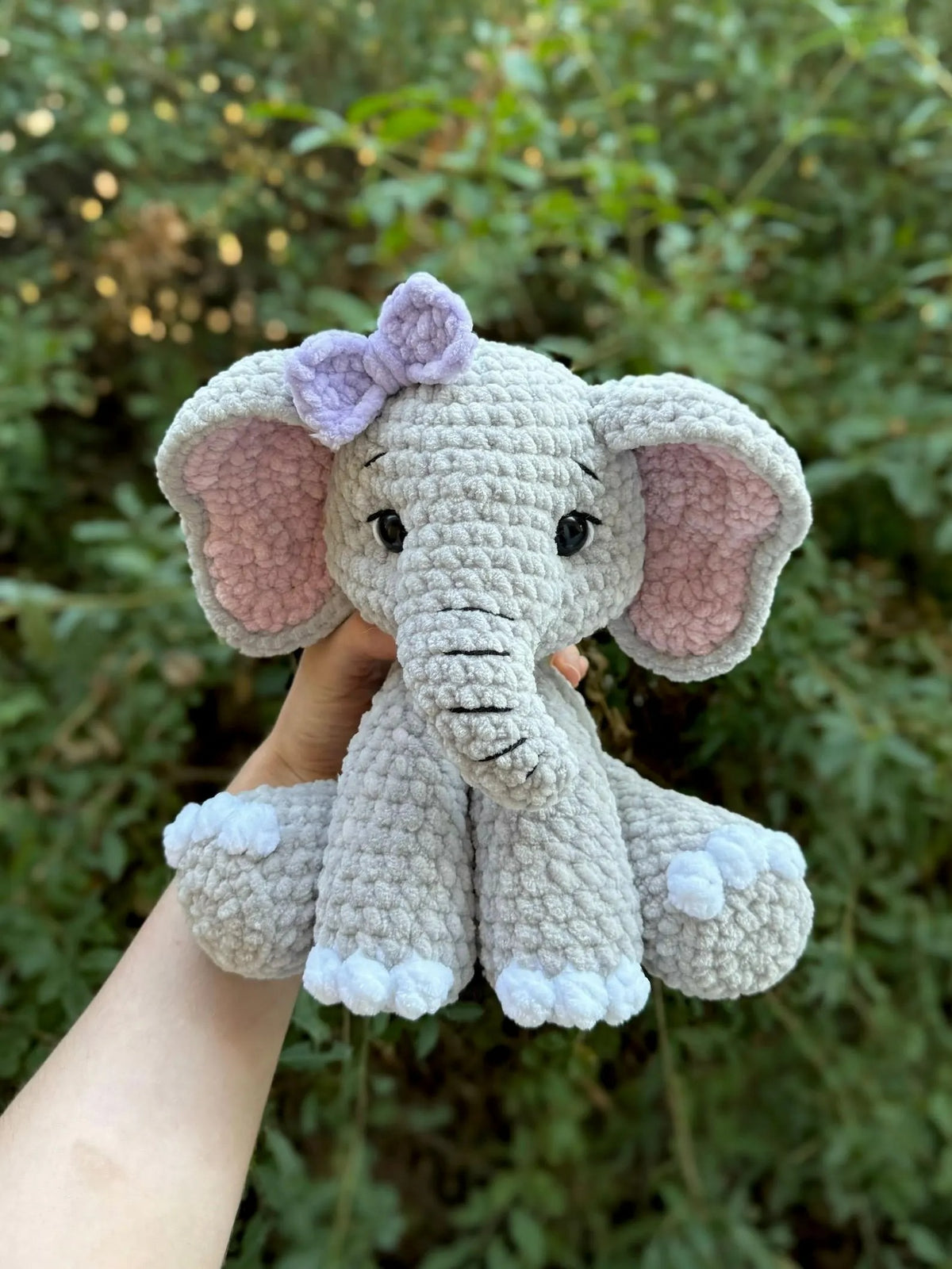 Gentle Safari Elephant Amigurumi Crochet Pattern