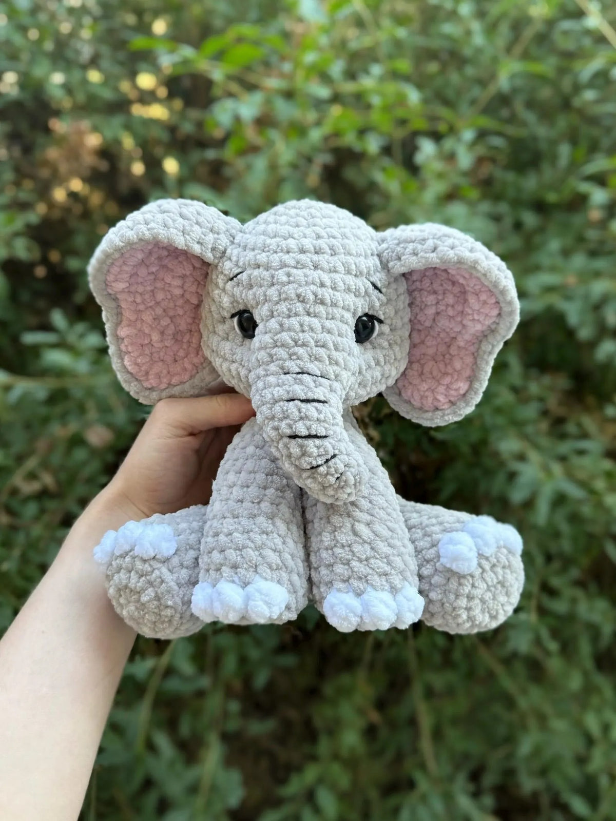 Gentle Safari Elephant Amigurumi Crochet Pattern