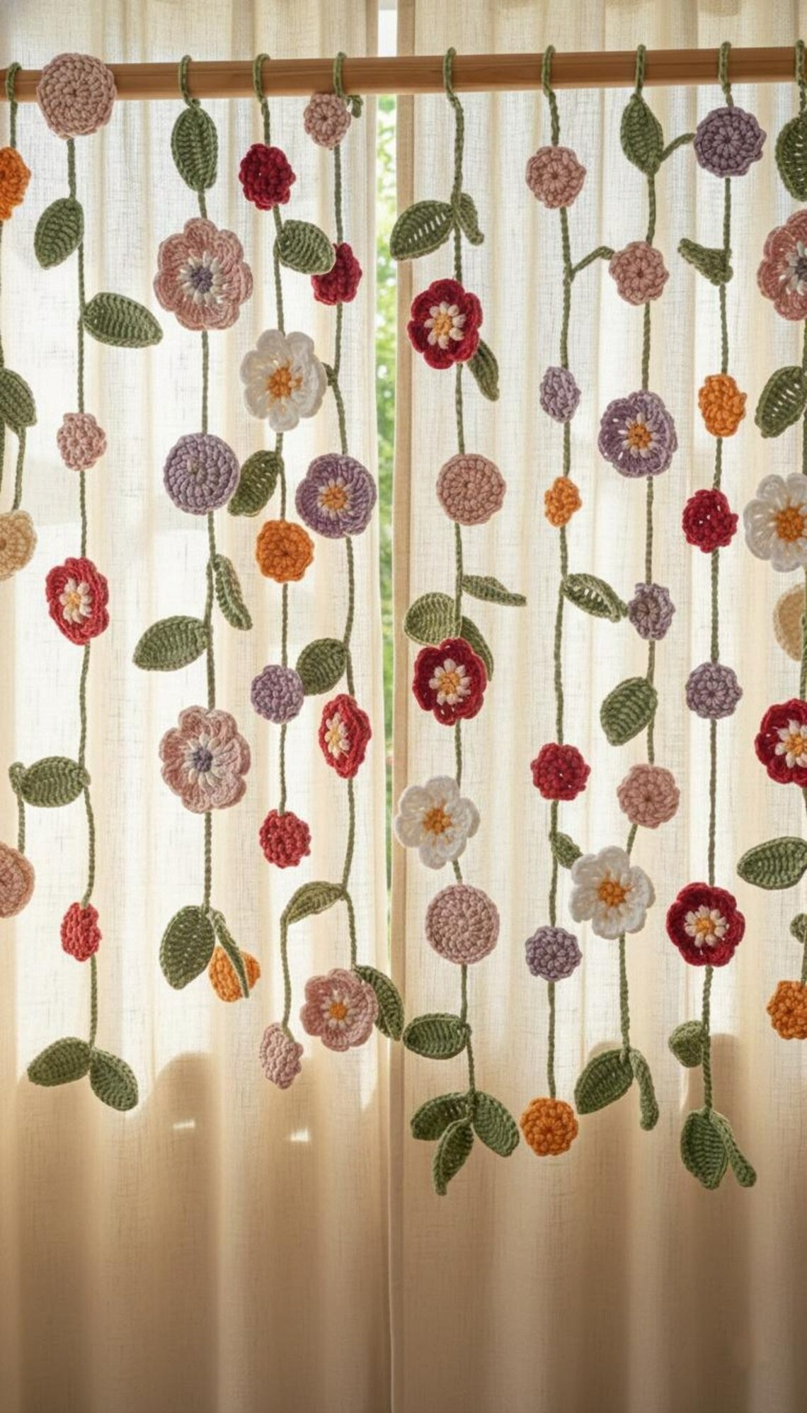 Garden Lace Drapes Crochet Pattern