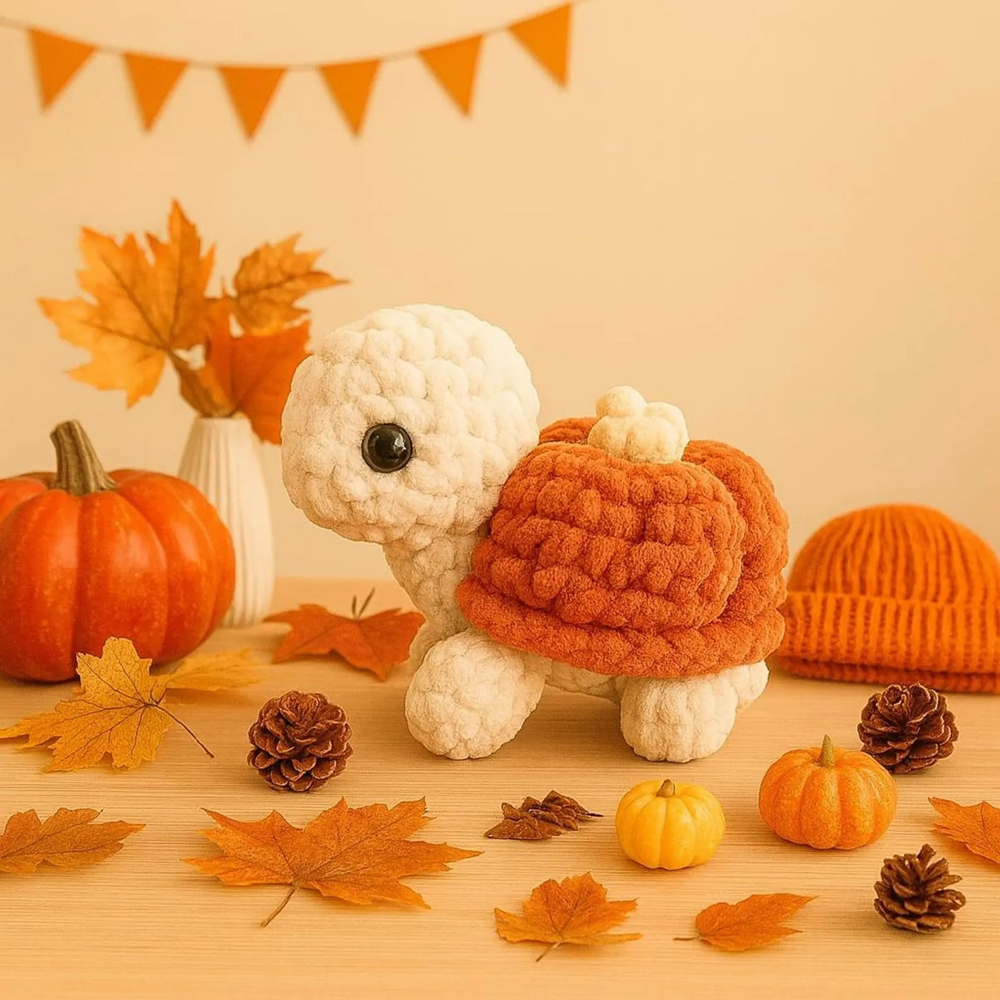 Pumpkin Turtle Amigurumi Crochet Pattern