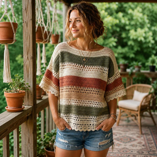 Modern Broad Strap Shell Crochet Pattern