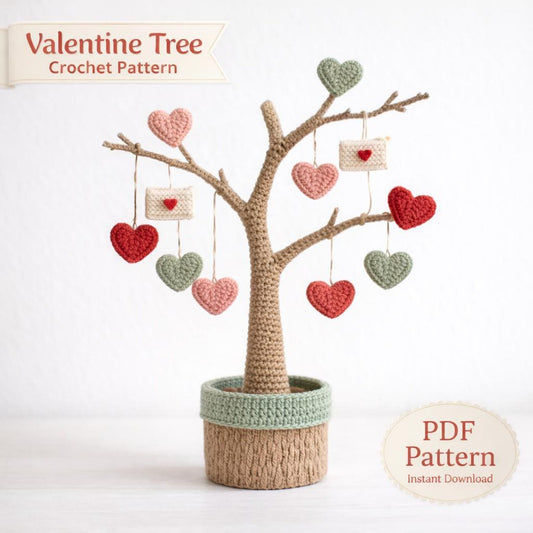 Valentine Tree Mini Project Crochet Pattern