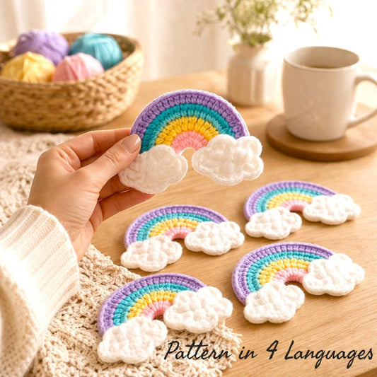 Cutesie Rainbow Charm Decor Crochet Pattern