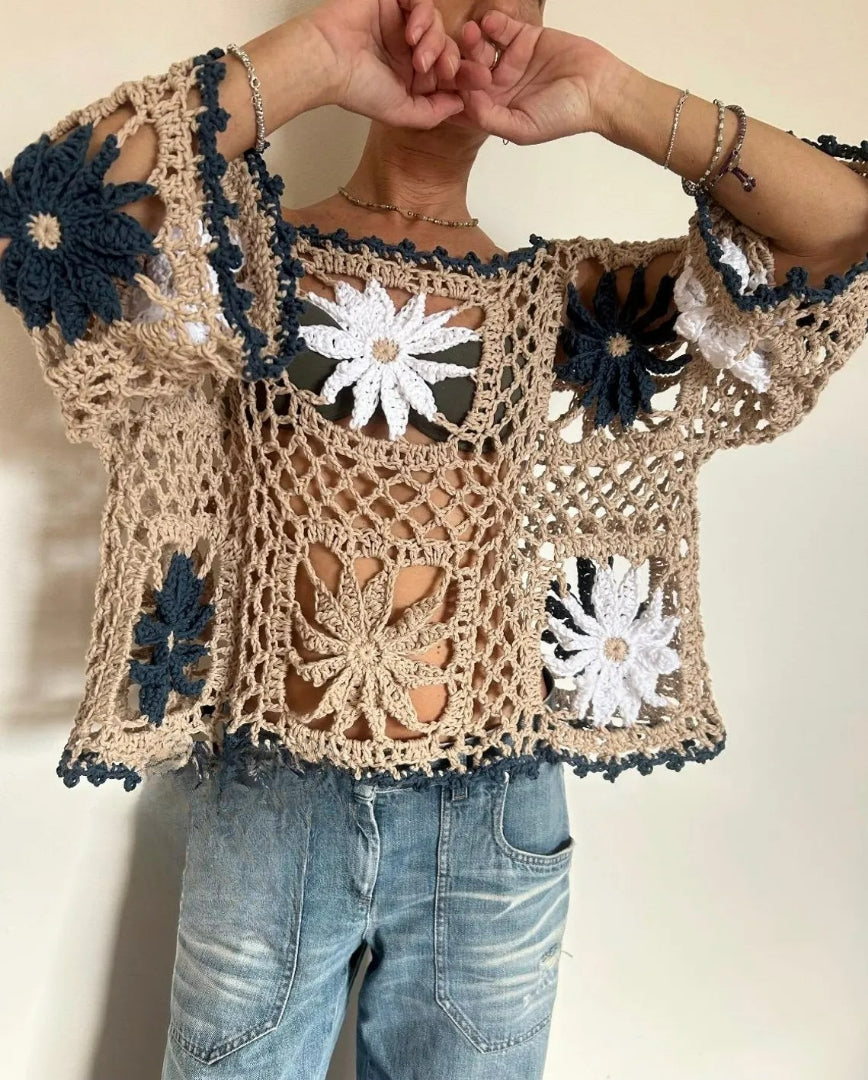 Elegant Lightweight Buttoned Layer Crochet Pattern