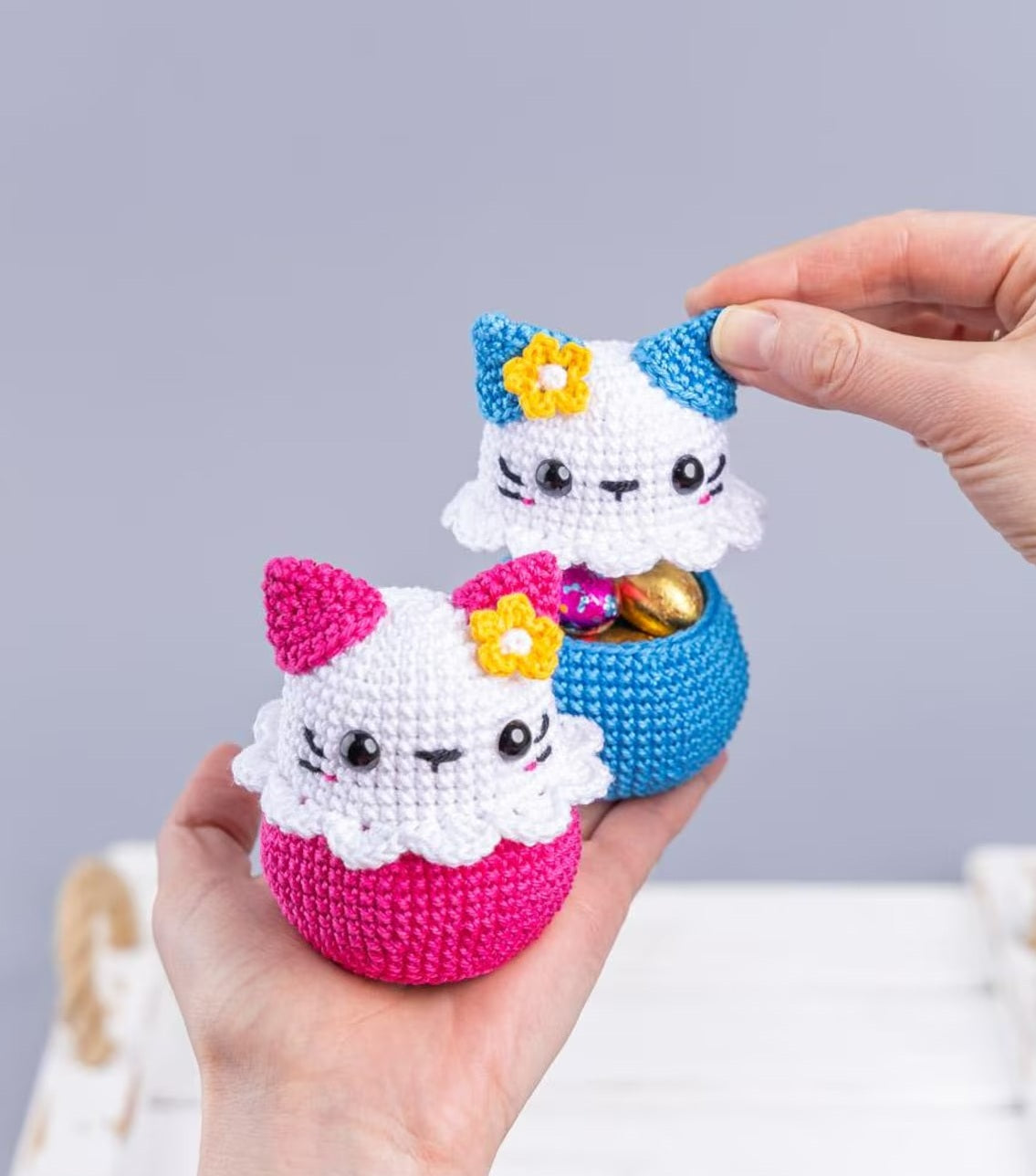 Whiskered Treat Holder Crochet Pattern