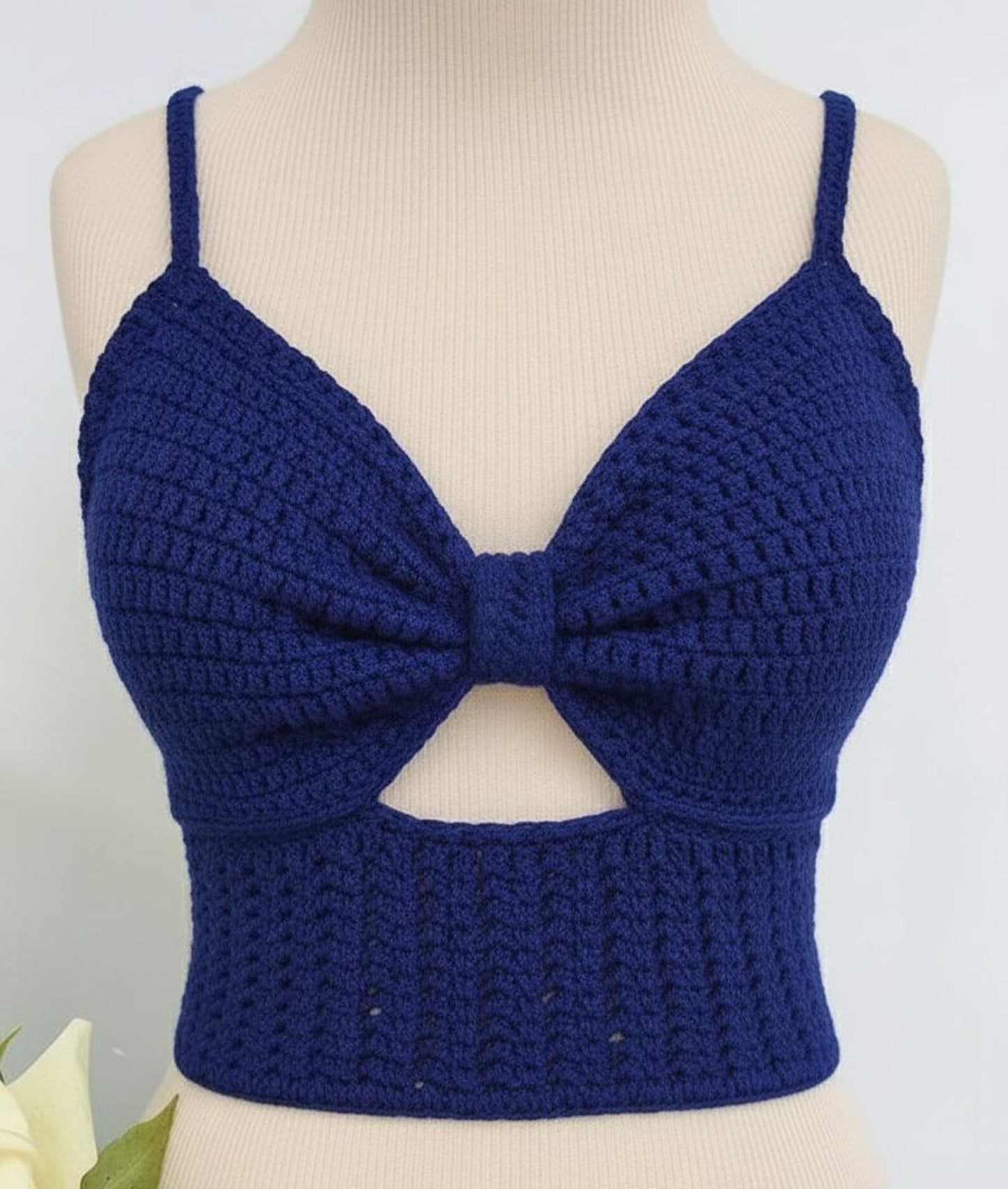 Statement Tie-Front Top Advanced Crochet Pattern