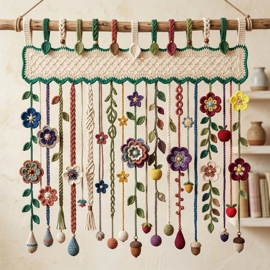 Elegant Floral Lace Accent Crochet Pattern