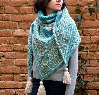 Twilight Mosaic Shawl Crochet Pattern