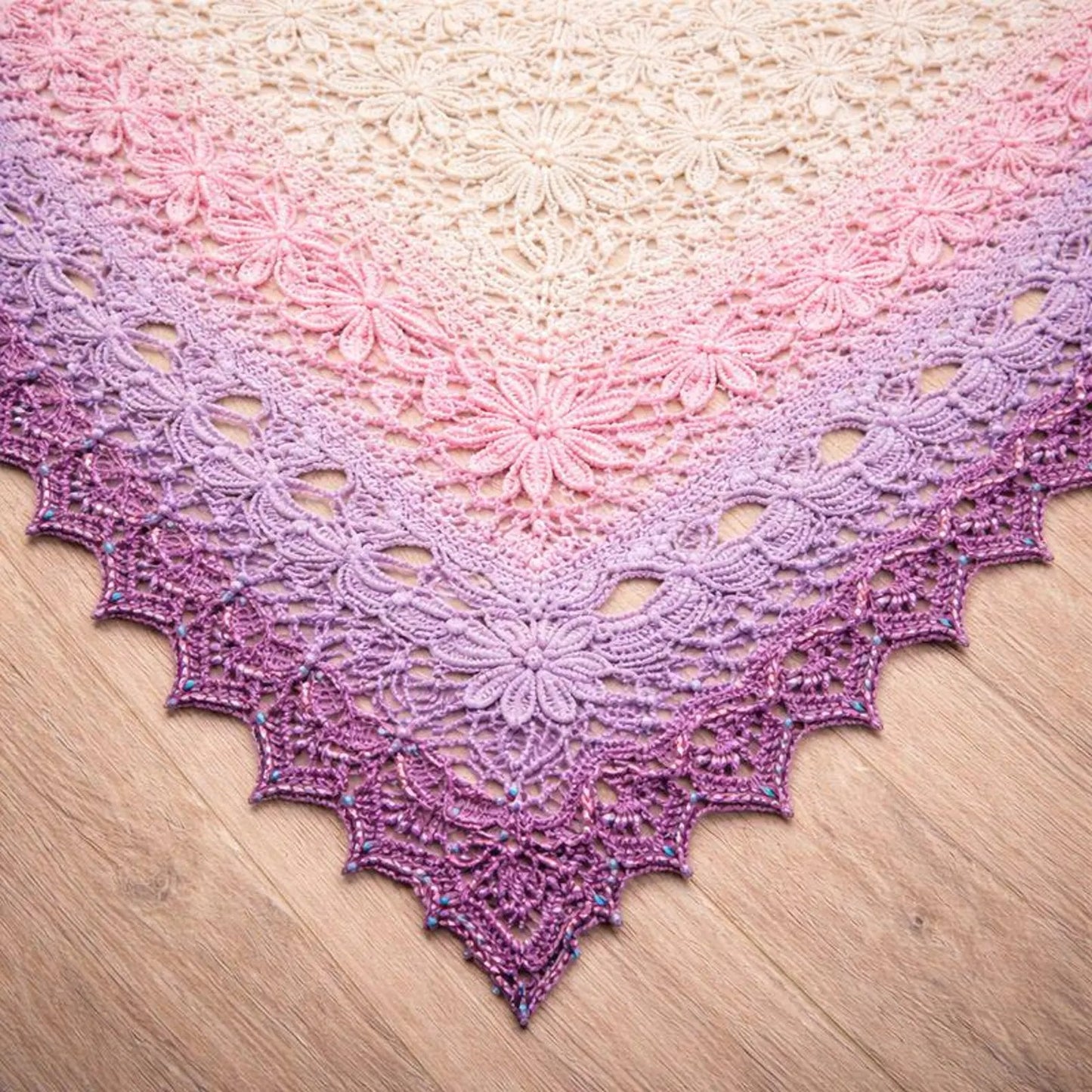 Lightweight Feminine Stitch Shawl Crochet Pattern