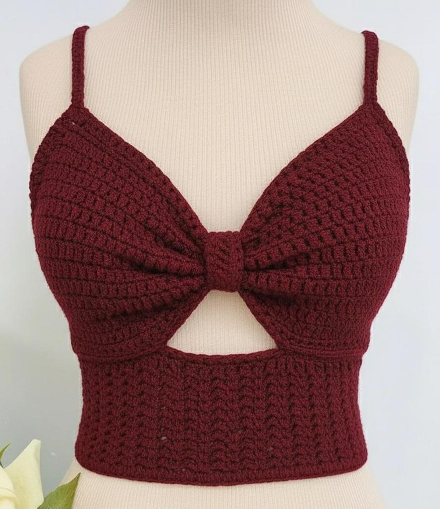 Statement Tie-Front Top Advanced Crochet Pattern