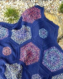 Ocean Whispers Blanket Crochet Pattern