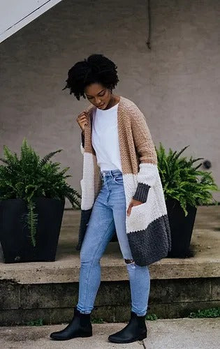 Wildflower Drape Cardigan Crochet Pattern