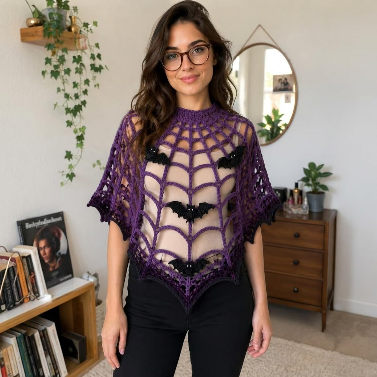 Enchanted Nightwing Cape Crochet Pattern