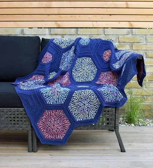 Ocean Whispers Blanket Crochet Pattern