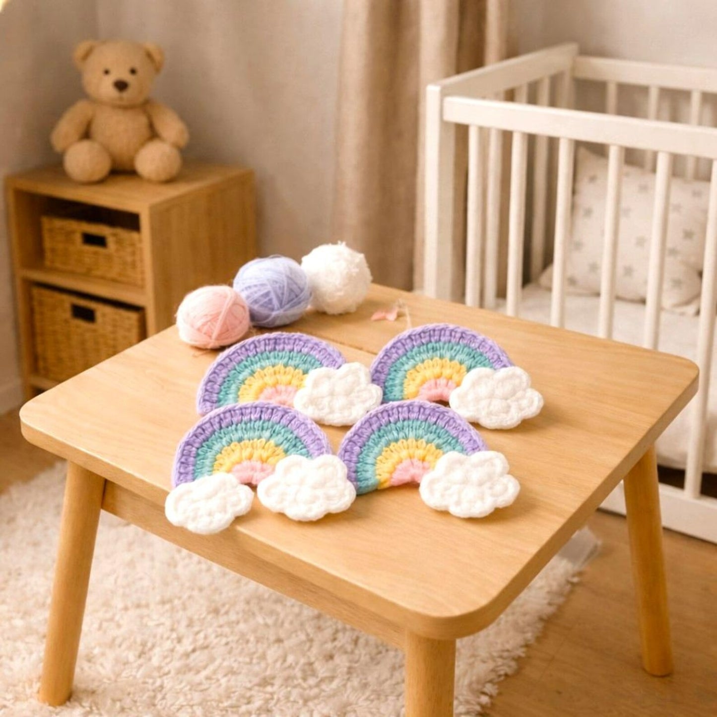 Cutesie Rainbow Charm Decor Crochet Pattern