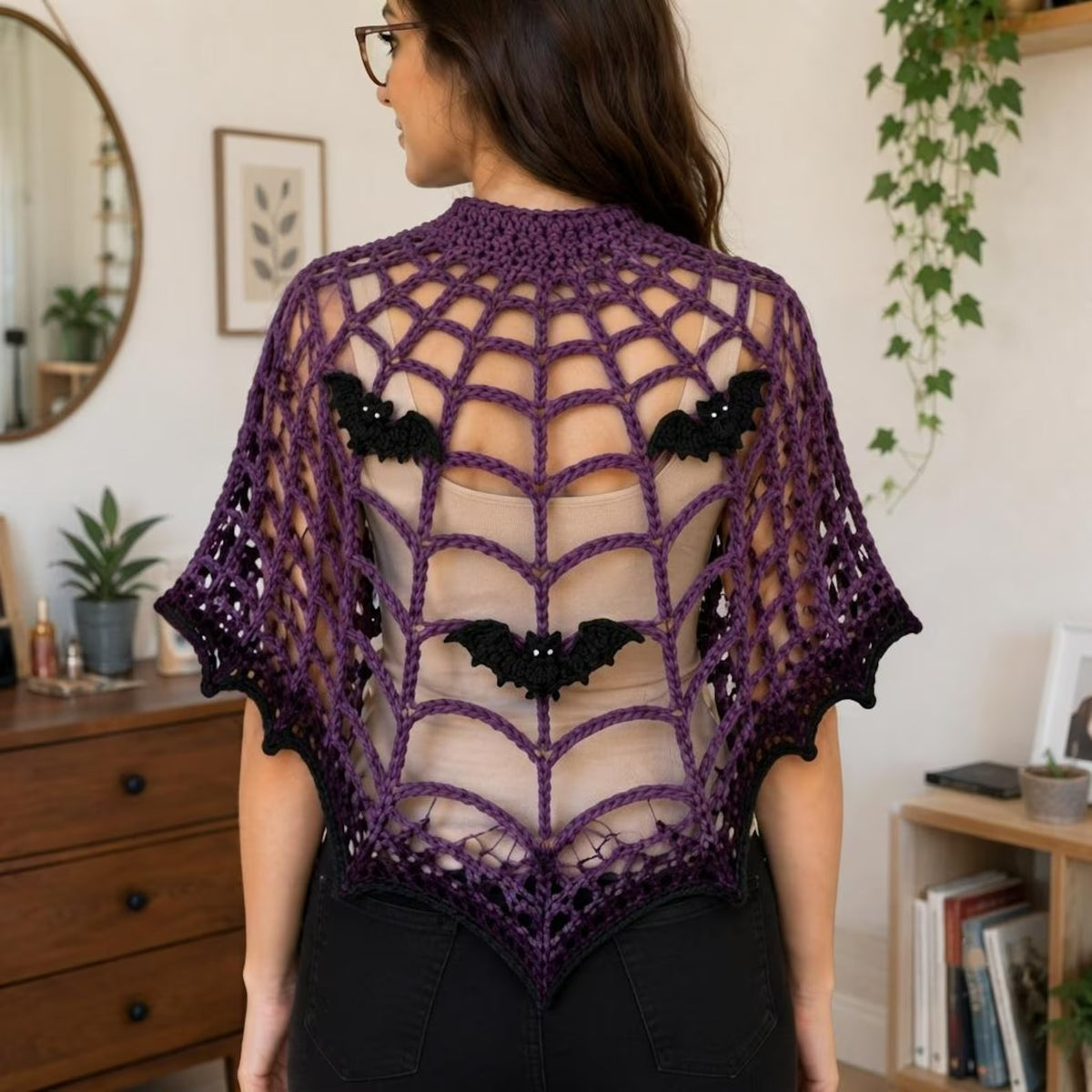 Enchanted Nightwing Cape Crochet Pattern