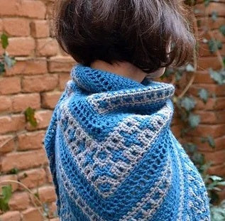 Twilight Mosaic Shawl Crochet Pattern