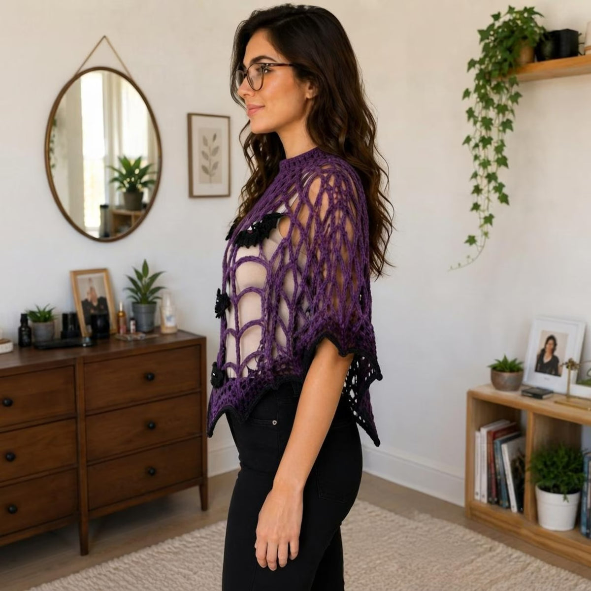 Enchanted Nightwing Cape Crochet Pattern