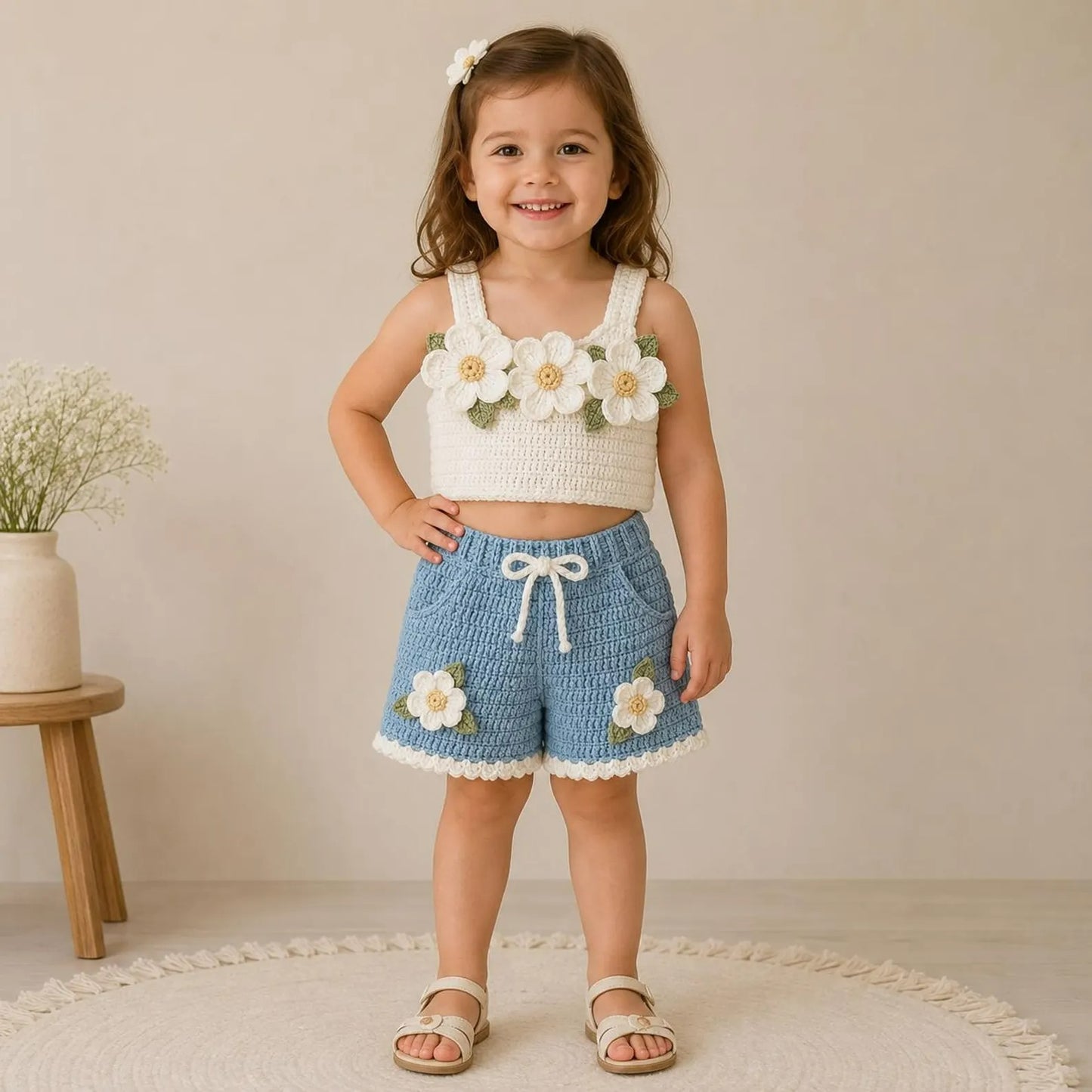 Petal Breeze Youth Two-Piece Crochet Pattern