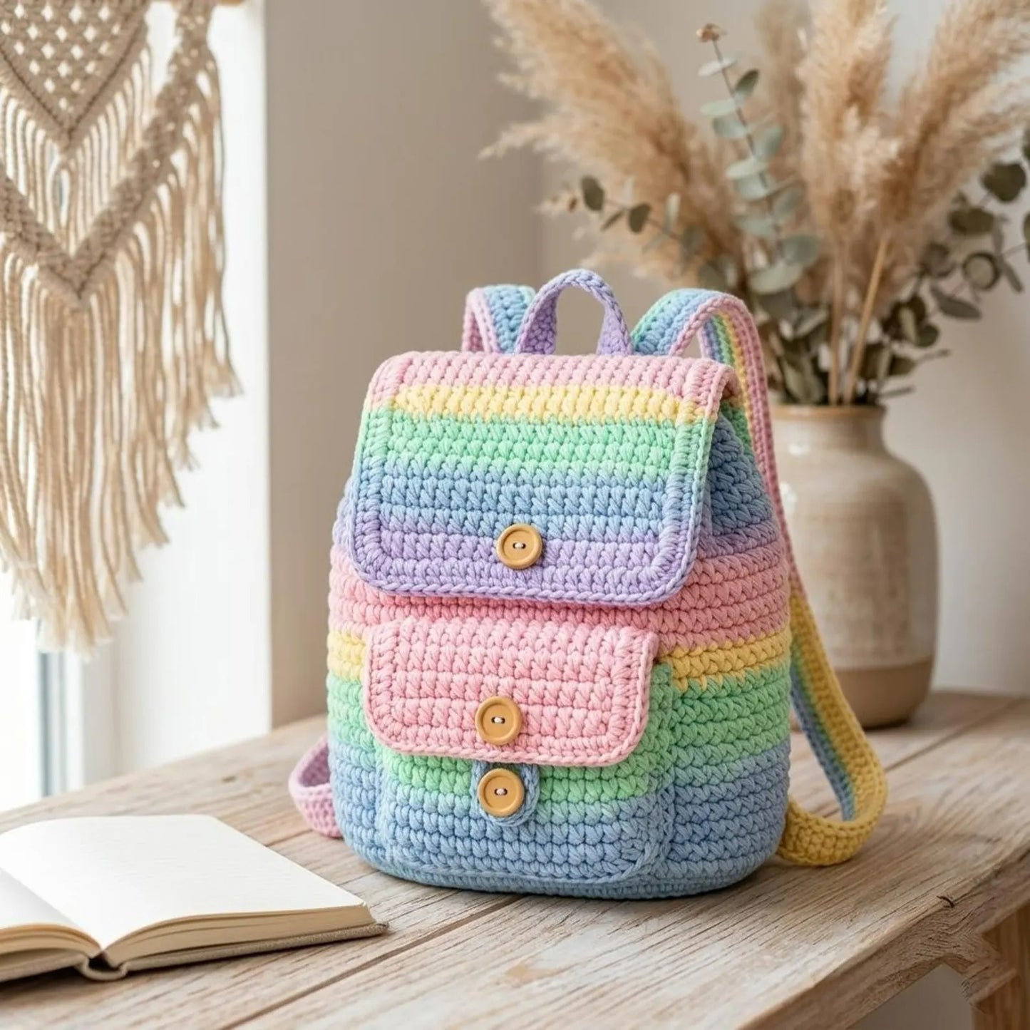 Whimsical Spectrum Carryall Crochet Pattern