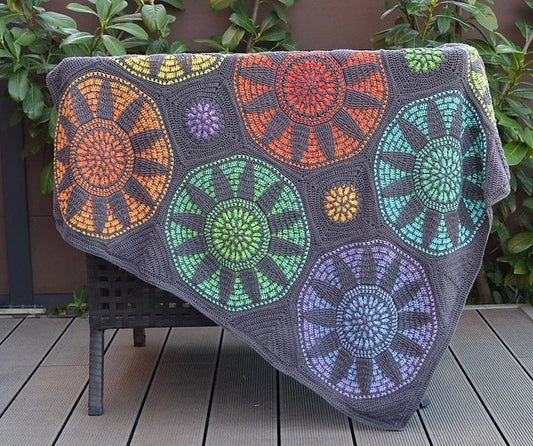 Radiant Windows Blanket Crochet Pattern