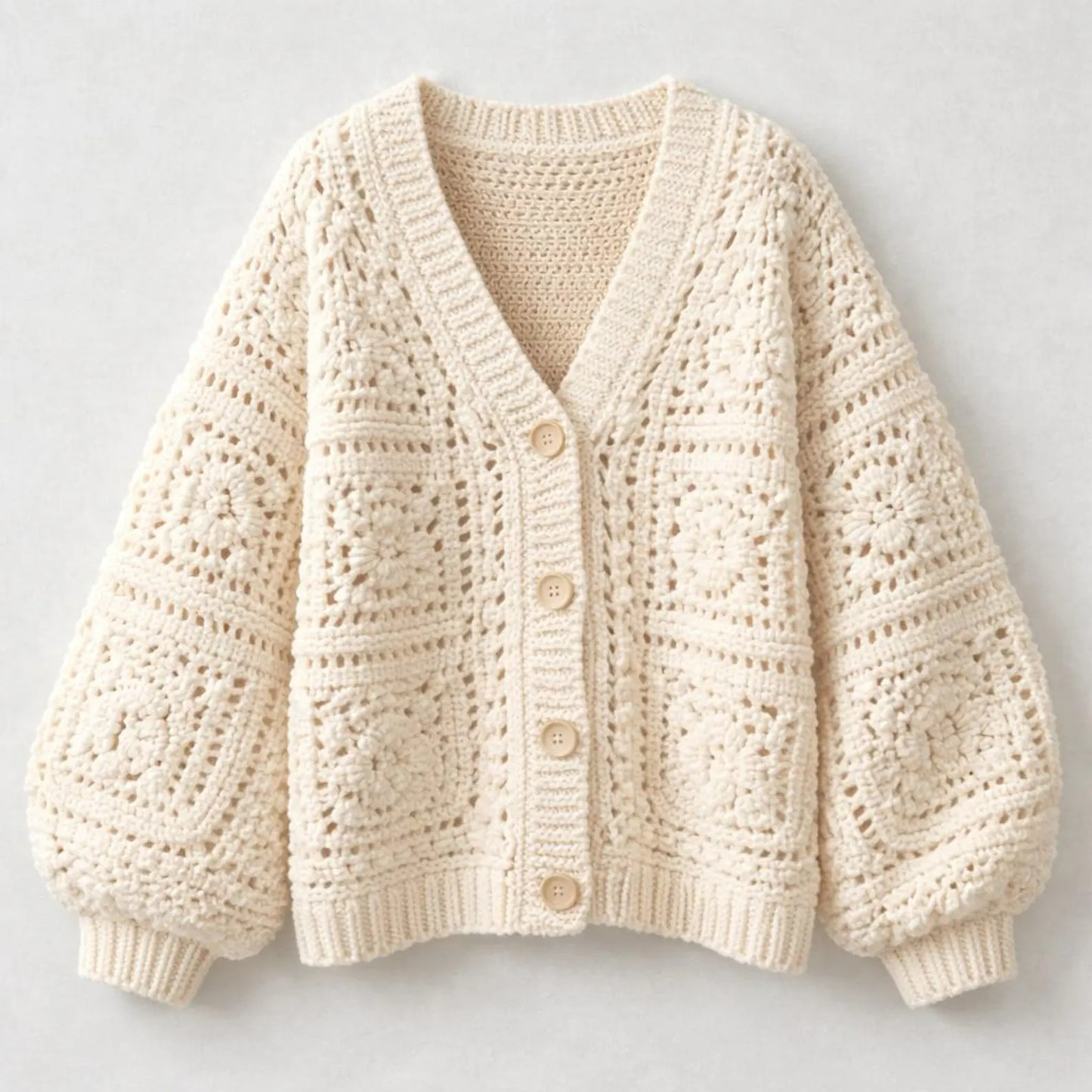 Lightweight Draped Casual Cover Up Crochet Pattern