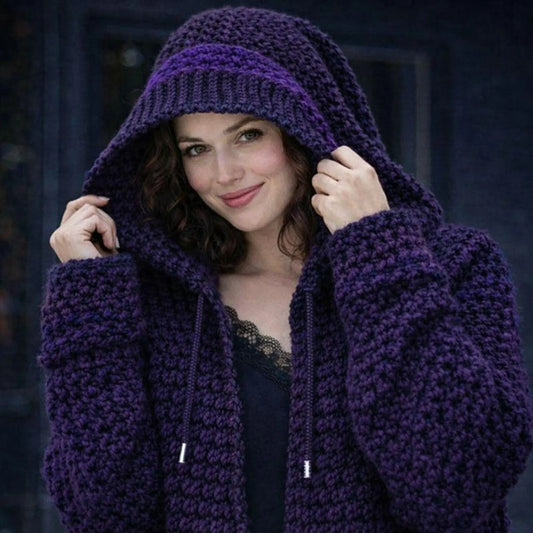 Relaxed Open Front Layering Cardigan Crochet Pattern