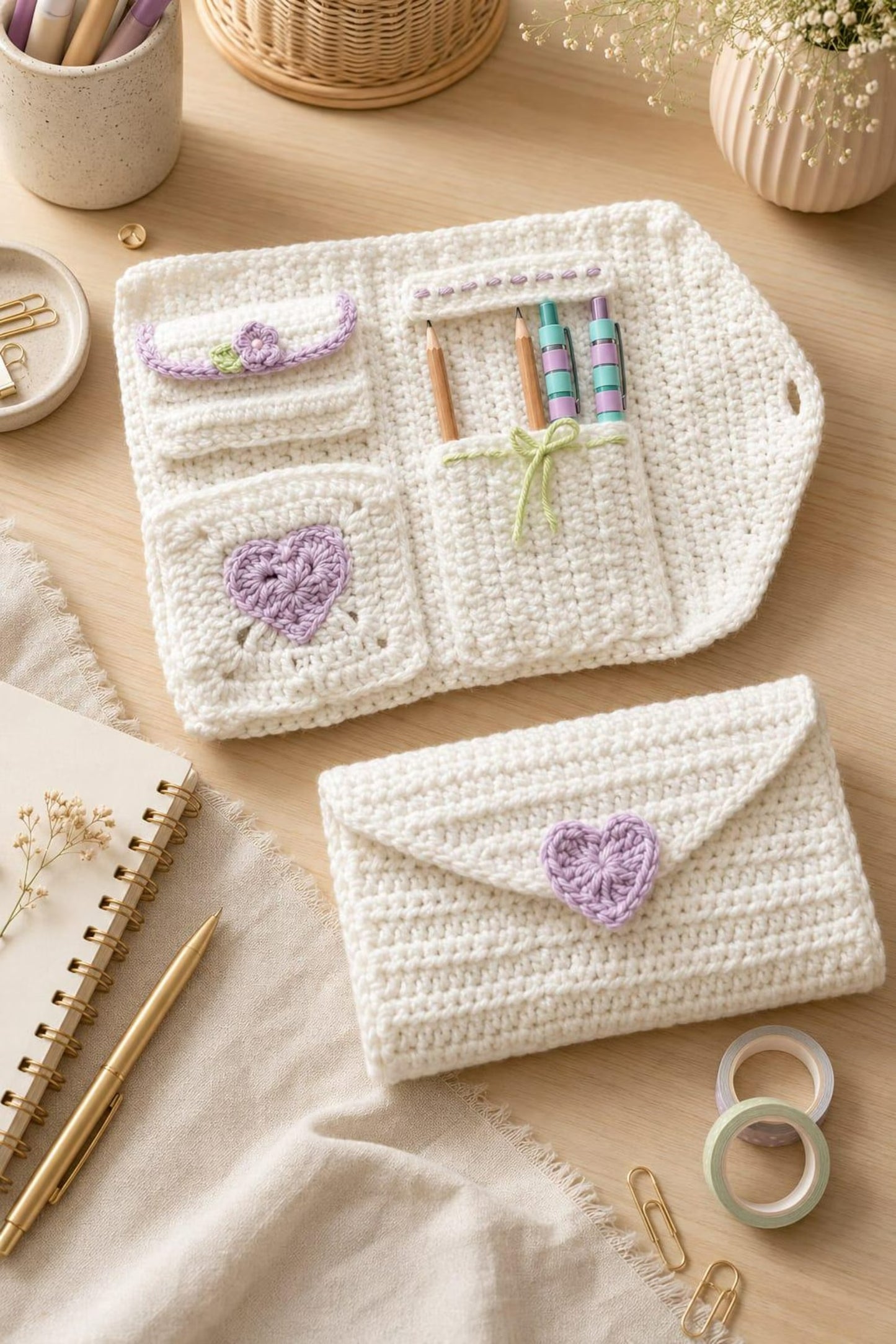 Foldaway Craft Organizer Crochet Pattern
