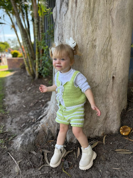 Little Sunshine Halter Outfit Crochet Pattern