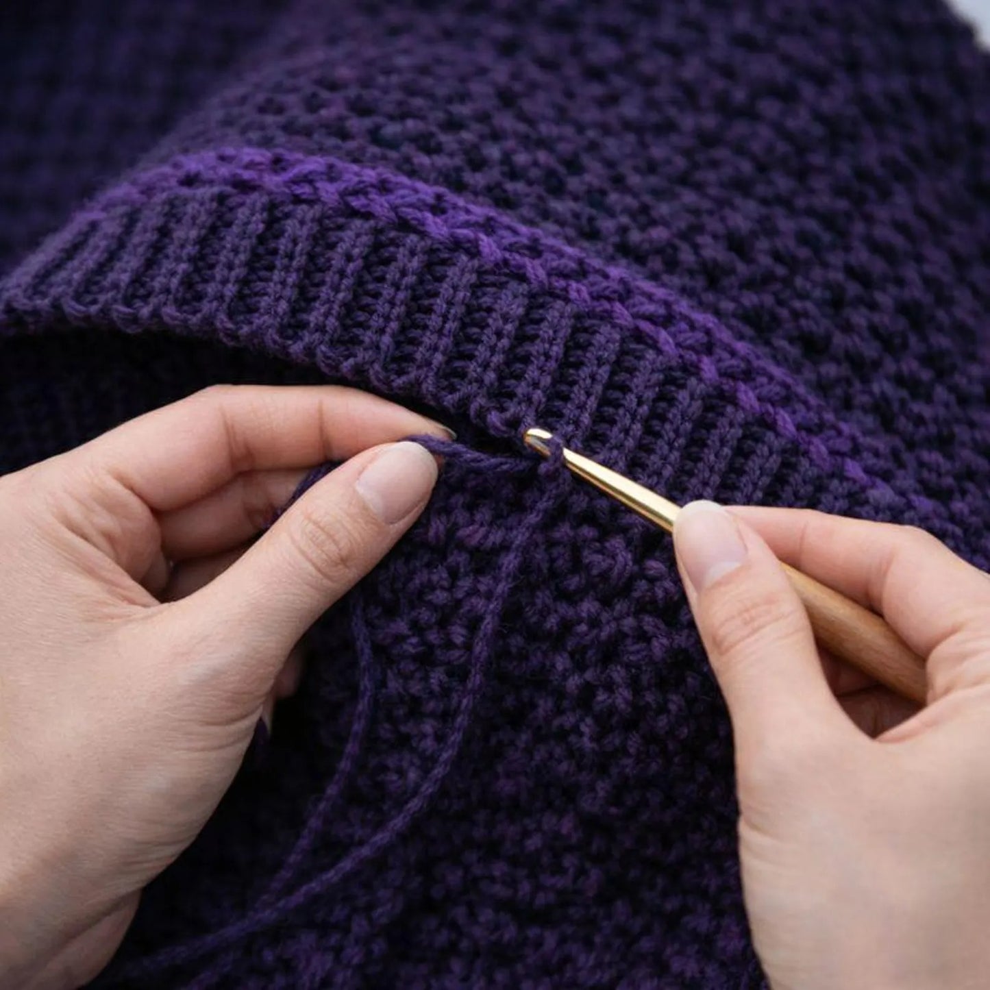 Relaxed Open Front Layering Cardigan Crochet Pattern