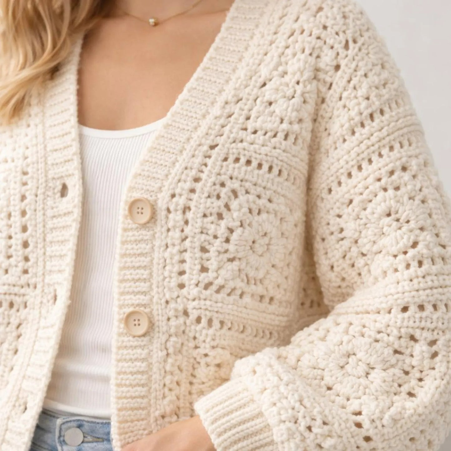 Lightweight Draped Casual Cover Up Crochet Pattern