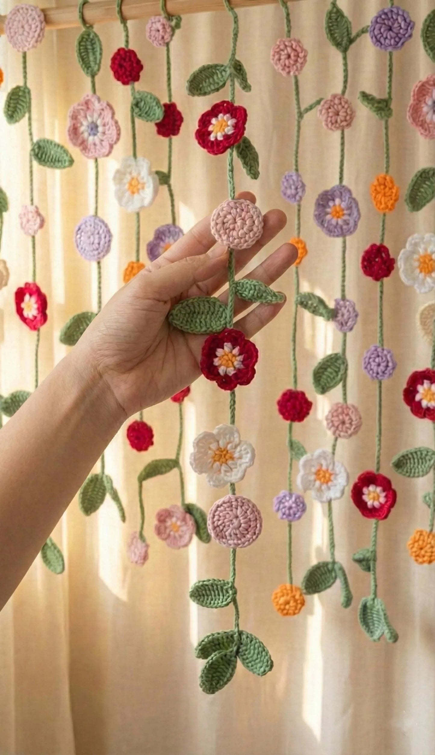 Garden Lace Drapes Crochet Pattern