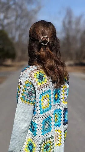 Patchwork Petal Cardigan Crochet Pattern